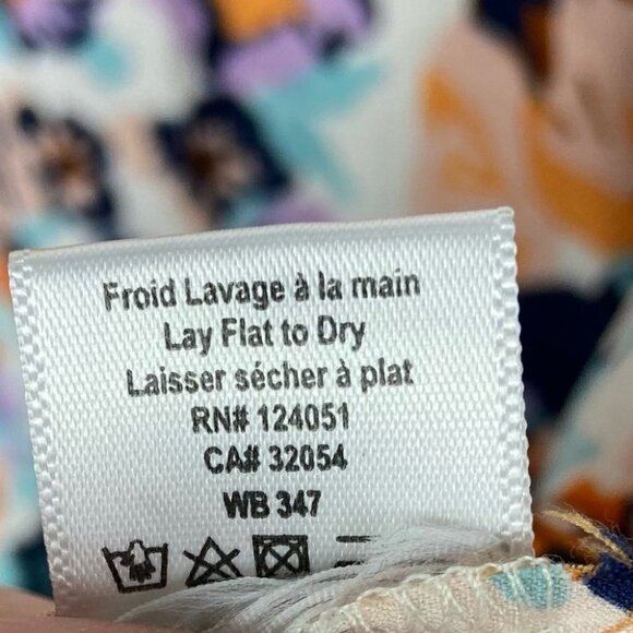 Anthropologie Porridge‎ Floral Mini Skirt Ruffle Size Small Flirty Orange Boho S - Picture 6 of 11